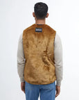 Barbour Gilet/Fodera in Pile con Cerniera Unisex Marrone Classico