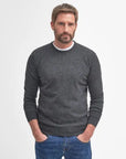 Barbour Pullover Girocollo Essential Uomo Carbone