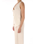 Kocca blusa con bottone gioiello