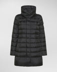 Peuterey Piumino Slim Lungo a Collo Alto Donna Nero