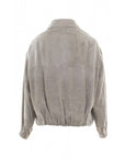 Alysi Bomber in Velluto Donna Grigio