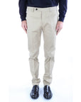 Berwich Pantalone Morello in Gabardina Uomo Beige