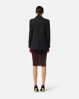 Elisabetta Franchi Giacca Gabardina Taschino Nero