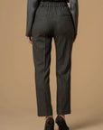 Kocca Pantaloni Gessati con Lurex Donna Grigio