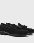 Doucal's Mocassino con Nappine in Suede Nero