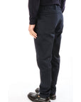 Berwich Pantalone Morello in Gabardina Uomo Blu Navy