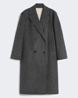 Max Mara Weekend Cappotto in Drap di Lana Antracite