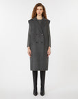 Max Mara Weekend Cappotto in Drap di Lana Antracite