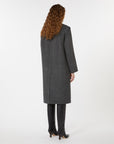 Max Mara Weekend Cappotto in Drap di Lana Antracite