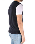 Daniele Fiesoli t-shirt con gilet blu