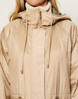 Max Mara Weekend Parka Reversibile con Tela Antigoccia Beige
