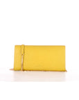 Elisabetta Franchi clutch con tracolla curry