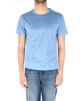 Kangra t-shirt in cotone elastan celeste