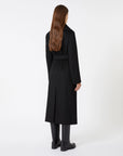Max Mara Studio Cappotto in Drap di Pura Lana Nero
