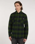 Dickies Camicia Sacramento in Flanella Verde/Nero