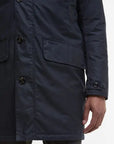 Barbour Cappotto Lungo Cera Mac Uomo Blu Navy