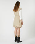 Max Mara Weekend Blazer Smanicato in Crêpe Beige