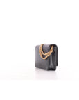 Elisabetta Franchi tracolla nera con placca logo