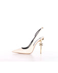 Elisabetta Franchi slingback con tacco logo
