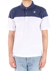 K-way polo uomo bianco/blu