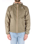 K-way giubbotto uomo reversibile verde-beige