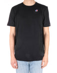 K-way t-shirt uomo nera con logo
