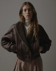Nineminutes Montone The Mini Shearling Eco-Pelle Donna Marrone