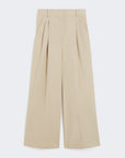 Max Mara Weekend Pantalone in Puro Cotone Beige