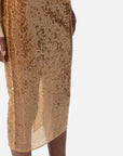 Elisabetta Franchi Gonna in Paillettes Miele