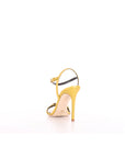 Elisabetta Franchi sandali curry con logo