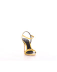 Elisabetta Franchi sandali curry con logo