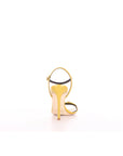 Elisabetta Franchi sandali curry con logo