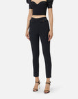 Elisabetta Franchi Pantaloni in Doppio Crêpe Nero