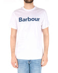 Babrbour t-shirt uomo logo bianca