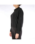 Alysi Camicia in Lyocell e Seta Donna Nero