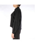Alysi Camicia in Lyocell e Seta Donna Nero