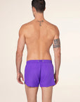 F**K Costume Tinta Unita Short Fit Viola Fluo