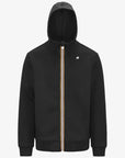 K-Way Giacca Fleece con Cappuccio Uomo Nero