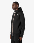 K-Way Giacca Fleece con Cappuccio Uomo Nero