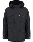 Barbour Giacca Cerata Invernale Sapper Uomo Blu Navy