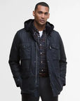 Barbour Giacca Cerata Invernale Sapper Uomo Blu Navy