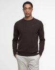 Barbour Pullover Girocollo Essential Uomo Marrone