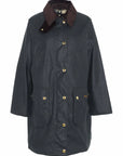 Barbour Giacca Cerata Lunga Beadnell Donna Sage/Ancient