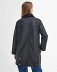 Barbour Giacca Cerata Lunga Beadnell Donna Sage/Ancient