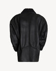 Nineminutes Montone The Classic Shearling Eco-Pelle Donna Nero