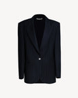 Nineminutes Blazer The Tube Stripe Gessato Donna Blu