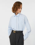 Max Mara Weekend Camicia in Popeline Celeste