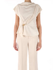 Kocca blusa con drappeggio