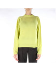 Alysi Pullover Girocollo in Cashmere Donna Lime