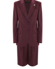Kocca Giacca con Revers Classico Donna Prugna